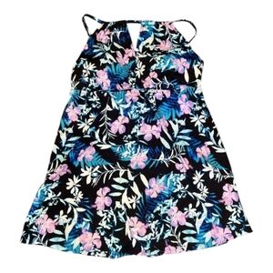Swimsuits for‎ All floral hi lo one piece Halter bathing suit Dress plus size 18